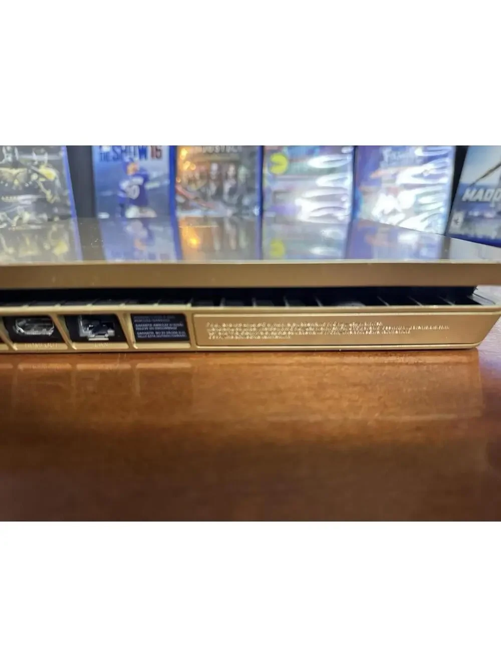 Sony PlayStation 4 PS4 Slim 1TB Gold Console CUH-2015B w/ 2 Gold Controllers